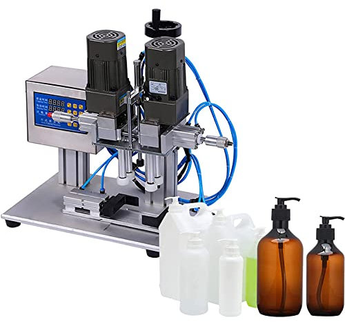 Semi-Automatic Bottle Press Machine, 300W Semi-Automatic Desktop Capping Machine,Sealing Width 10-55mm Crimper Bottle Sealing Machine, Lid Cap Locking Sealer Tool for Oil, Toothpaste, Jelly,