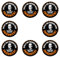 Sammys Shirt Store 24 Stück Aufkleber 4cm rund Wollt Ihr Frieden oder Friedrich CDU Kriegstreiber Sticker Sparpack gut haftend Aktiv Werden 5 cm