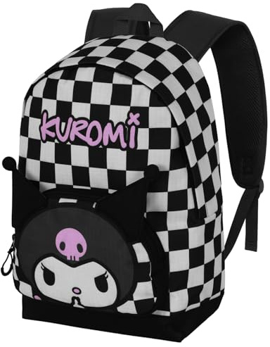 Karactermania Sanrio Kuromi B and W-Zaino HS FAN 2.2, Nero, 31 x 44 cm, Capacità 24 L
