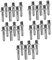 Happyyami 5sets Drill Connecting Rod Strainer Socket Drill Adapter Electric Air Pump Drill Socket Adapter Impact Driver Socket Adapter Quad Collapsible Bucket with Lid Wheelbarrows 6pcs*5