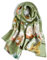 STORY OF SHANGHAI Seidenschal Damen 100% Seide, Natur Silk Scarf for Women, Luxuriöse Seidentuch Halstuch, Stola Als Geschenk, Warm Leicht und Weich, Mit Motiv 53 * 170 cm,Weiß Perlen Blumen