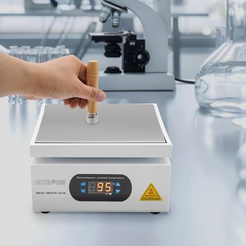 Kozivmo Heizplatte 700W, Digitale LED Kochplatte Mikrocomputer Elektrische Heizplatte 200X200mm Labor Wissenschaftliche Laborausrüstung Elektrische Löt-Heizplatte Schweißer-Heizplatte