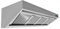 Ristoattrezzature - Cappa in acciaio inox 120x70x45h cm a parete snack con motore, regolatore e luci