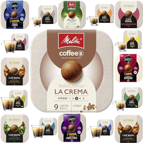 CoffeeB DISCOVERY SET - 6 verschiedene Kaffee Varietäten aus dem vielfältigen Kaffeesortiment; zu je 9 Coffee Balls 51g, 6er Pack (6x 9 Coffee Balls)