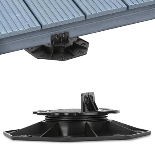 Fogmiea 30 Stück Stelzlager Höhenverstellbar, 18-30mm Stellfuss Plattenlager, sind perfekt für WPC, Holzunterkonstruktionen, Terrassendielen-Unterkonstruktion Holz