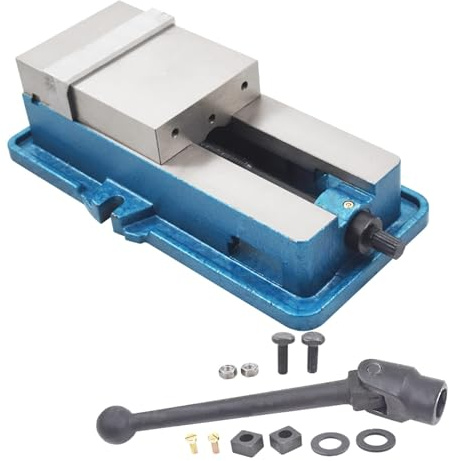 Precision Mill Vise 5 Zoll CNC Fräsmaschinenschraubstock ohne Basis für Fräsen Formen und Bohrmaschinen Lockdown Vise Clamp