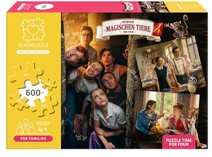 Schule der magischen Tiere 4 – Puzzle 600 Teile | TEAMPUZZLE für Familien | Puzzle mit kleinen & großen Teilen | Gemeinsames Puzzeln für Eltern & Kinder ab 4 Jahren