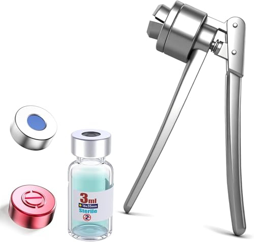 Manuelle Crimp-Versiegelungsmaschine, Manueller Fläschchenbördeler aus Edelstahl for 13/20 mm Aluminium-Kunststoff-Flip-Caps(For 13mm aluminum cap)