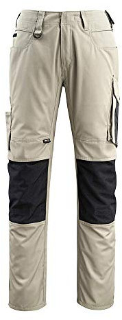 Mascot Unisex 12679-442-5509 Mascot Bundhose Mannheim Gr 56 khaki schwarz 65 PES 35 BW, Hellkhaki/Schwarz, EU