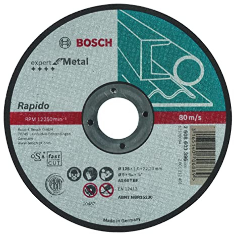 Bosch Professional 2608603396 Metall Rapido gerade Trennscheibe, Grau, 11,5 x 11,5 x 0,2 cm