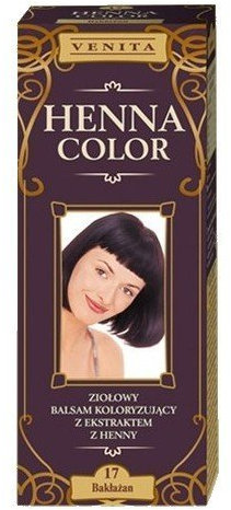Henna Color 17 Berenjena Bálsamo Capilar Tinte Para Cabello Efecto De Color Tinte De Pelo Natural Gallina Eco
