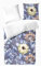 Hahn Haustextilien Mako Satin Bettwäsche Blumen blau 135x200 cm