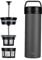 ESPRO – P0 Ultralight – Französische Kaffeepresse für Einzelportionen und leichte Trinkflasche für Reisen, Camping und den täglichen Gebrauch, Edelstahl, vakuumisoliert, 16 oz (Gun Metal Grey)