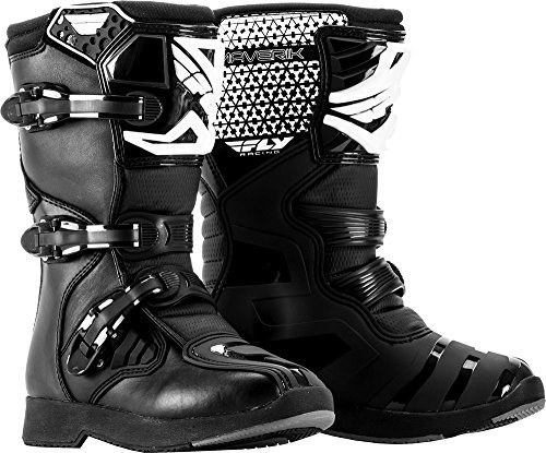 Fly Racing Maverick Stivali Motocross Giovani, nero, 39