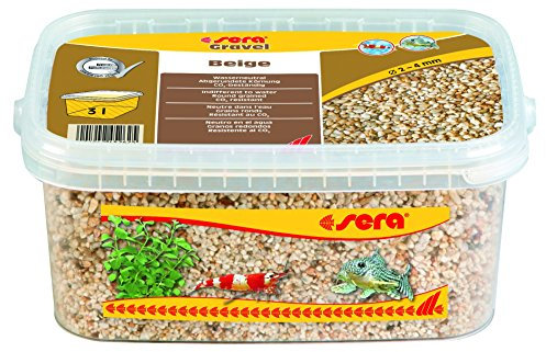sera Gravel Beige Gravier Diamètre 2 – 4 mm 3 Unités