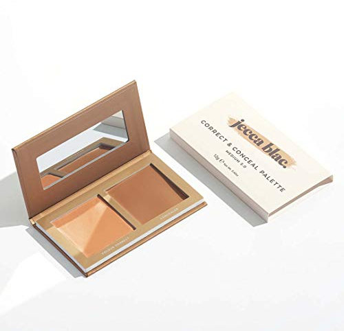 Jecca Blac Correct and Conceal Medium Coverage Palette, Lightweight Long Lasting Formula, Medium To Full Coverage, Gender Neutral and LGBTIQA+ Inclusive Make Up, Medium 5.0, 12g