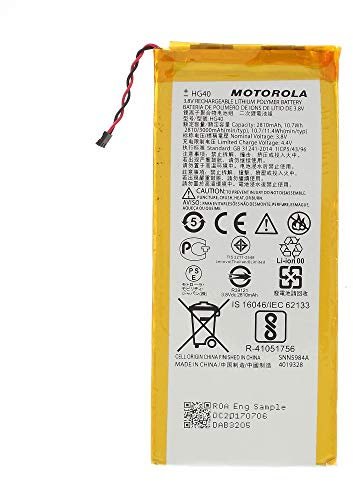 Interner Akku HG40, 3000 mAh, kompatibel mit Motorola Moto G5 Plus