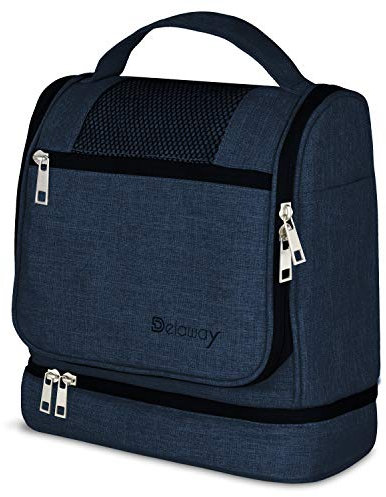 DELAWAY Trousse de Toilette XXL à Suspendre - Trousse de Toilette de qualité supérieure - Design 2023, Bleu foncé., XL, Trousse de Toilette XXL