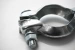 NovaNox German Engineering® Klemmstück Abgasanlage Ø 43-60mm universal Rohr Klemmschelle Auspuff-Schelle in Stahl verzinkt Schellen Rohrschelle Auspuff Klemmschelle Auto Twingo/innen 43-60mm