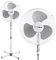 Green Blue GB560 Standventilator 40 cm | 40W Motor & 3 Stufen | Höhenverstellbar bis 120 cm | Oszillation bis 100° | Leiser Betrieb | Stabiler Standfuß | Weiß