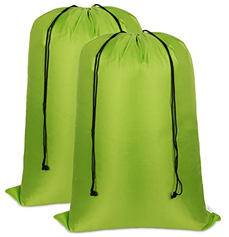 Asonen Large Laundry Bags 2 Pack 27 X 36, Two-way drawstring Tear-proof Portable Large Capacity Laundry Bags travel storage bags for Students, Apartments, Travel, Vacations, College