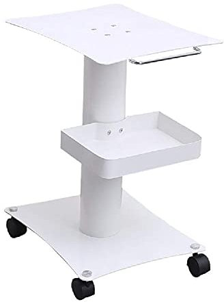 YGCBL Multifunktionaler Aufbewahrungswagen, Recyclingfahrzeuge, Metall-Schönheitssalon-Spa-Ausrüstungs-Werkzeugwagen Mit Rädern Und Ablagen, Weißer Werkzeugwagen Für Medizinische Instrumente Für Zahn