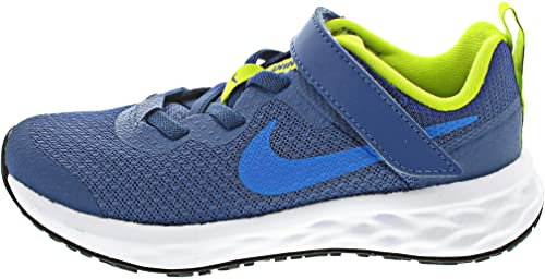 Nike Little Kids' Shoes Revolution 6, Mystic Navy/Photo Blue-Atomic Green, DD1095-401, 28 EU (11C US)