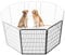 Yaheetech Dog Playpen, 2 Panel Puppy Play Pen Heavy Duty Pet Exercise Fence for Garden/Yard 100cm Height