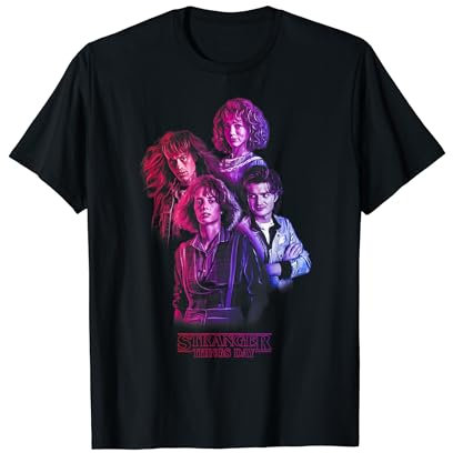 Stranger Things Day Group Color Gradient Portrait T-Shirt