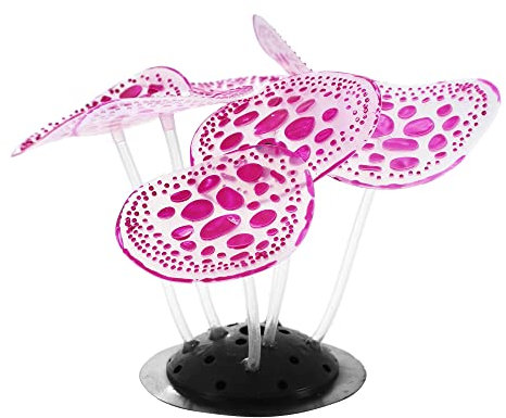VOCOSTE Aquarium Simulation Corail, Silicone Décoration 2.36X3.15 Violet