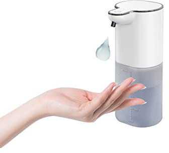 LICHENGTAI Automatisch Wandmontage Seifenspender, 400ml Automatisk Sprühspender Wand Desinfektionsspender No Touch Schaumseifenspender Sensor, für Badezimmer Küchen Hotel Restaurant öffentlicher