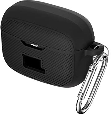 CRGANGZY Silicone Earphone Case Cover for JB.L Tune 230NC TW.S, All-inclusive Portable Headphone Case Waterproof Scratchproof With Hook,Front LED Visible