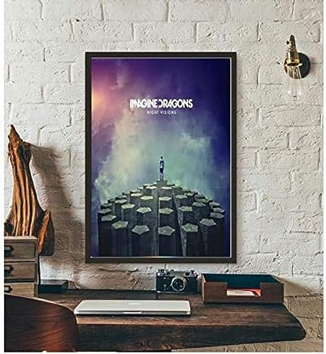 Poster Imagine Dragons Music Group Poster, Foto, Porträt, Bilder, Wandkunst, Leinwand, Malerei, Poster Und Drucke, Heimdekoration 50X70Cm Kein Rahmen