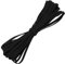 AERZETIX - C67519 - Flaches geflochtenes Gummiband 5 Meter - Breite 4 mm - Polyester + Latex - Farbe schwarz