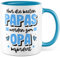 Tasse werdender Opa Geburt Geschenk, Nur die besten Papas werden zum Opa befördert Geschenkidee Kaffeetasse mit Spruch Kaffee-Becher Sohn Tochter zukünftiger Opa Großvater (Opa)