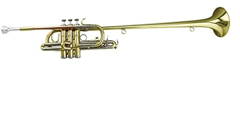 Anfänger Trompete Goldlack Ton BB Messingkörper Cupronickel Tuning-Pfeife/Kolben Gold Messingleitung
