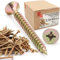 LUN FIX Universalschraube 3,5x40 mm - 1kg (550stk) |Kreuzschlitz PZ2 | Senkkopf | Holzschrauben | GelbVerzinkt | Mehrzweckschrauben| Kreuzschlitzschrauben
