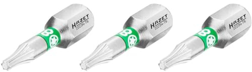 HAZET Bit - Sechskant6,3 (1/4 Zoll) - TORX® Profil - T8-3-tlg. 2223N-T8/3