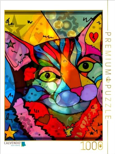 CALVENDO Puzzle Die Katze | 1000 Teile Lege-Größe 64 x 48 cm Foto-Puzzle für glückliche Stunden