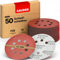 GAUDER Schleifscheiben für Exzenterschleifer Ø 125mm - Klett Schleifpapier 8 Loch - Schleifblätter rund für Holz, Metall und andere Materialien (P320 Körnung - 50 Stück)