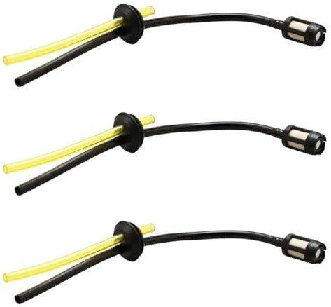 Tabanzhe 3PCS Universal Fuel Line Hose Tube - Fuel Pipe for Blower, Lawnmower, Chainsaw - Universal Grass Trimmer Fuel Line Pipe Replacement Parts