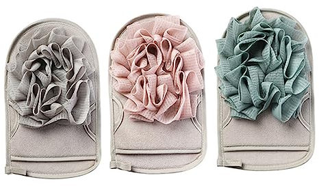 Angoily Method Duschbürste für Den Körper -schwammhandschuh 2-seitig Luffa-schwamm Schrubberhandschuhe für Die Familie