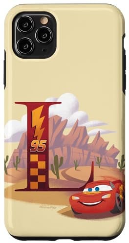 iPhone 11 Pro Max Disney & Pixar Alphabet Monogram Letter L Lightning McQueen Case