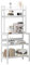 SDHYL Estantería de Cocina Mueble de Almacenamiento Estantería con 5 Estantes y 8 Ganchos Estante de Microondas Marco de Metal Blanco
