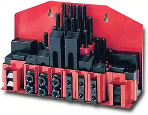 M10 Milling Machine Tool Combination Platen Parts 58PCS/Set Milling Machine Pressure Plate Universal Clamp Group Code Iron