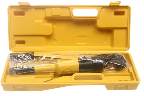 KiwiHood Pince d'armature hydraulique avec boîte, 4-16 mm/0,16-0,63 pouces Coupe-armature hydraulique portable 8 tons Acier Boulon Chaîne Outil pour construction en béton (16 mm)