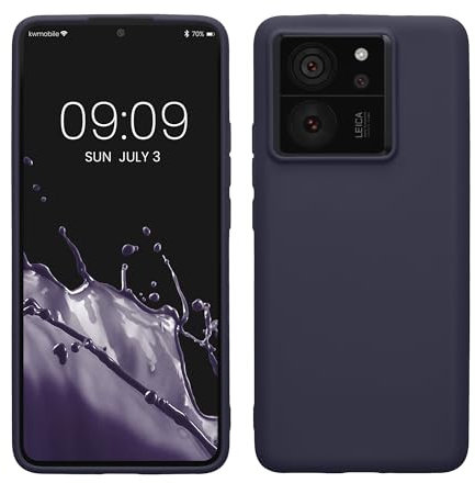kwmobile Hülle kompatibel mit Xiaomi 13T / 13T Pro Hülle - weiches TPU Silikon Case - Cover geeignet für kabelloses Laden - Deep Ocean