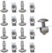 Ensemble de 10 Clips de Protection en Alliage d'Aluminium pour Sous-Plateau Moteur, Vis de Fixation de Capot, Rechangement Vis Compatible avec Peugeot Citroën 206 207 406 407 806 807