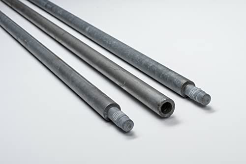Tiefenerder Erder Erdung Staberder feuerverzinkt Ø20mm 1500mm 1,5m SET Längenauswahl (SET 6000mm 4x1500mm)