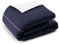 Tommy Hilfiger Baumwolle Bettwäsche-Garnitur Plain with Ribbon Farbe Navy Größe 155x220+80x80